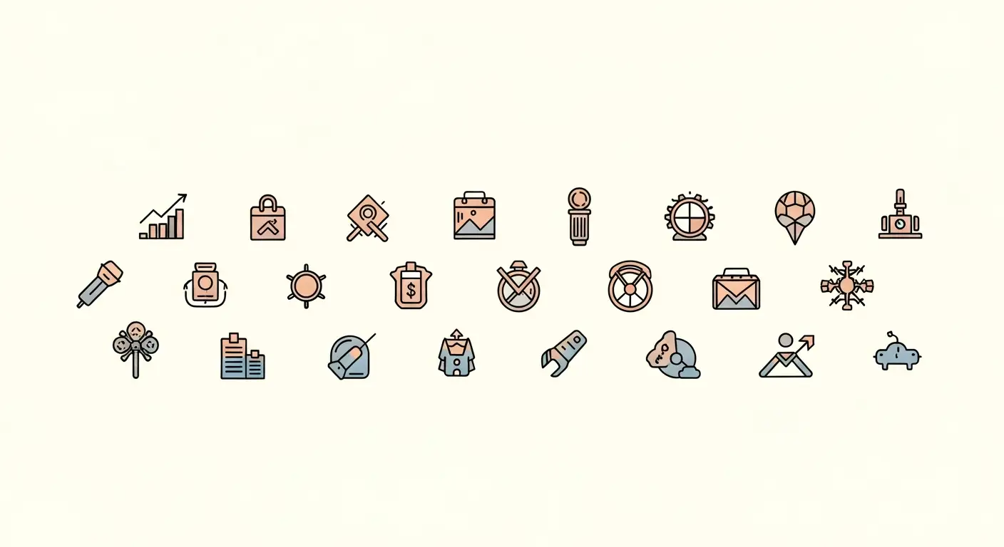 annual-recurring-revenue-vs-revenue-supp-24600-replace - SaasCEO.com What Is Revenue (GAAP Revenue)? — Organized rows of abstract icons with subtle color variation