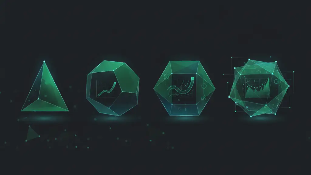 arr-business-hero-2 - SaasCEO.com How ARR Shapes the Way You Run the Business at Each Stage — A sequence of four translucent geometric forms arranged left