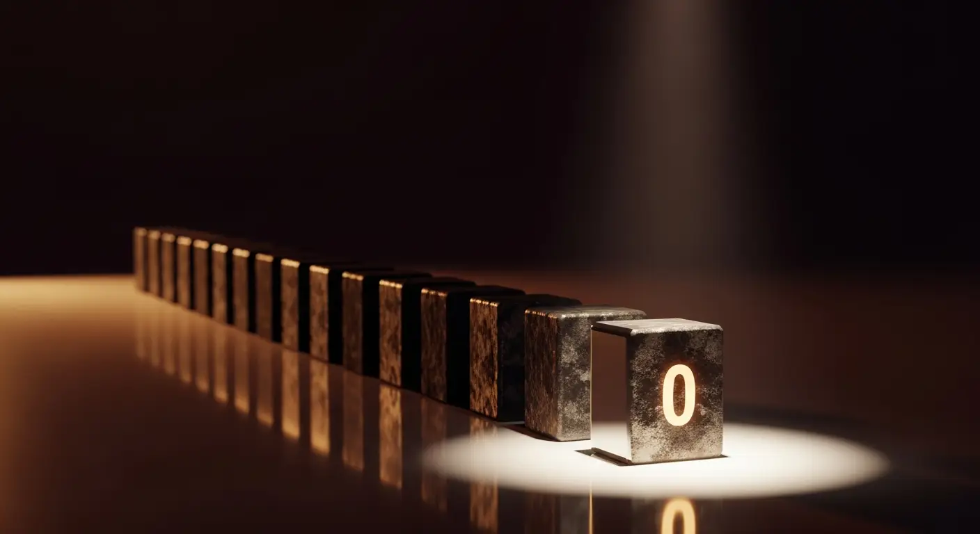 grr-meaning-hero-1 - SaasCEO.com Why GRR Means More to Investors Than Most Operators Realize — A long reflective table holding a receding row of identical