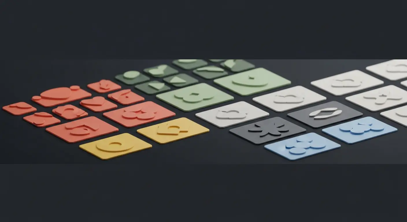 hero-annual-recurring-revenue-vs-revenue-4 - SaasCEO.com What Is Revenue (GAAP Revenue)? — Organized rows of abstract icons with subtle color variation