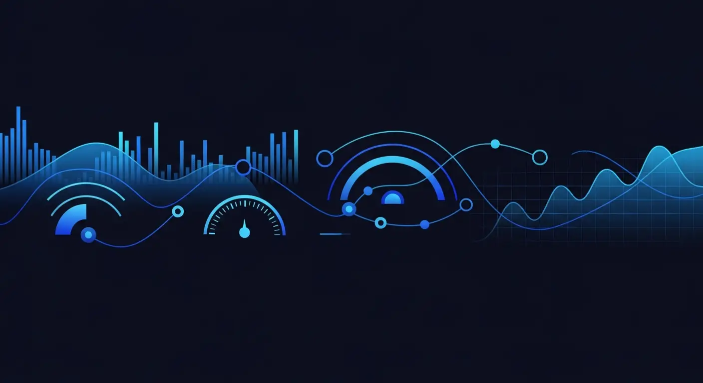 hero-ideal-customer-profile-5 - SaasCEO.com The Hidden Truth About Customer Segments — Interconnected nodes and flowing curves on a dark background