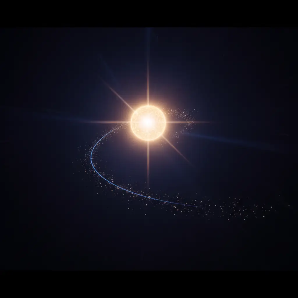 hero-net-revenue-churn-formula-4 - SaasCEO.com Negative net revenue churn as a north star metric — A single bright star high in a deep navy night sky with a fa