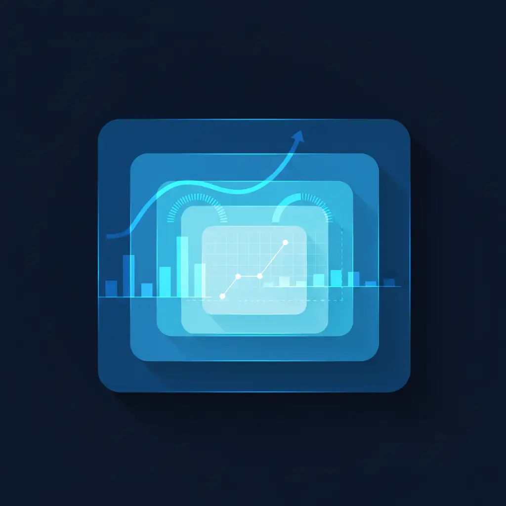 hero-participating-preferred-stock-5 - SaasCEO.com Stacked liquidation preferences across multiple funding rounds — Three nested translucent rectangular frames of decreasing si