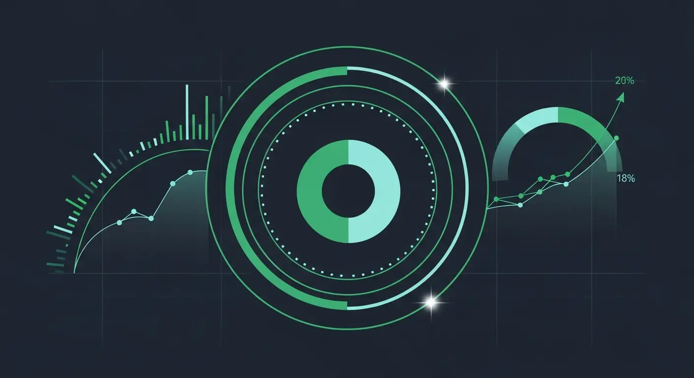 hero-retention-rate-calculation - SaasCEO.com the three layered retention rates for SaaS — logo, gross revenue, and net revenue — three nested concentric forms at slightly different scales —
