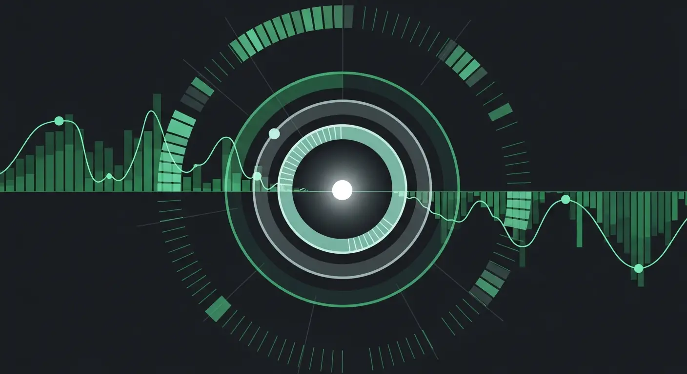 hero-what-is-mrr-in-business-1 - SaasCEO.com MRR vs ARR vs Revenue: Three Different Numbers — Three concentric translucent rings of varying sizes orbiting