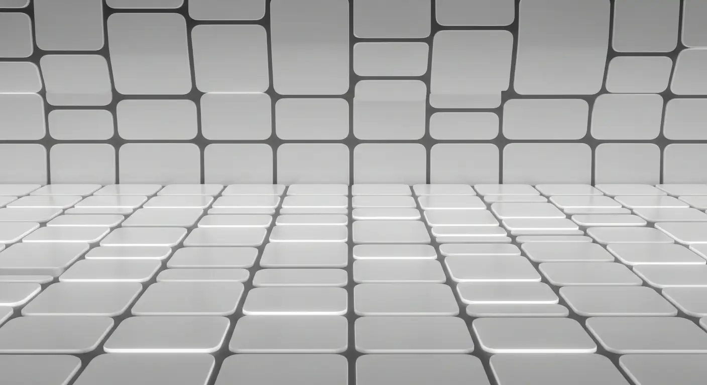 product-management-supp-25721-replace - SaasCEO.com Frequently Asked Questions — A clean grid of rounded squares in varying sizes, each glowi