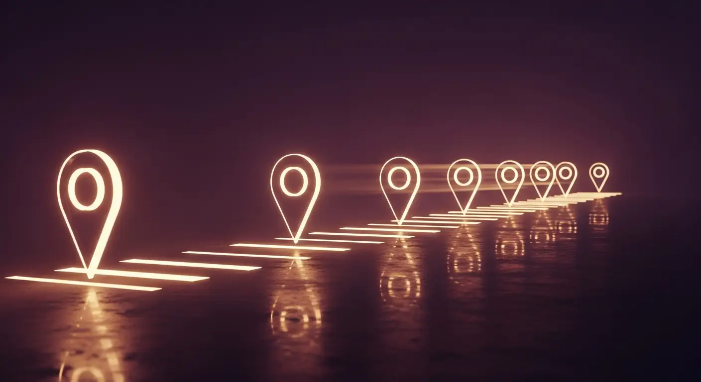 saas-churn-rate-hero-6 - SaasCEO.com The Monthly-to-Annual Conversion Most CEOs Get Wrong — A clear pathway with sequential waypoints glowing in progres