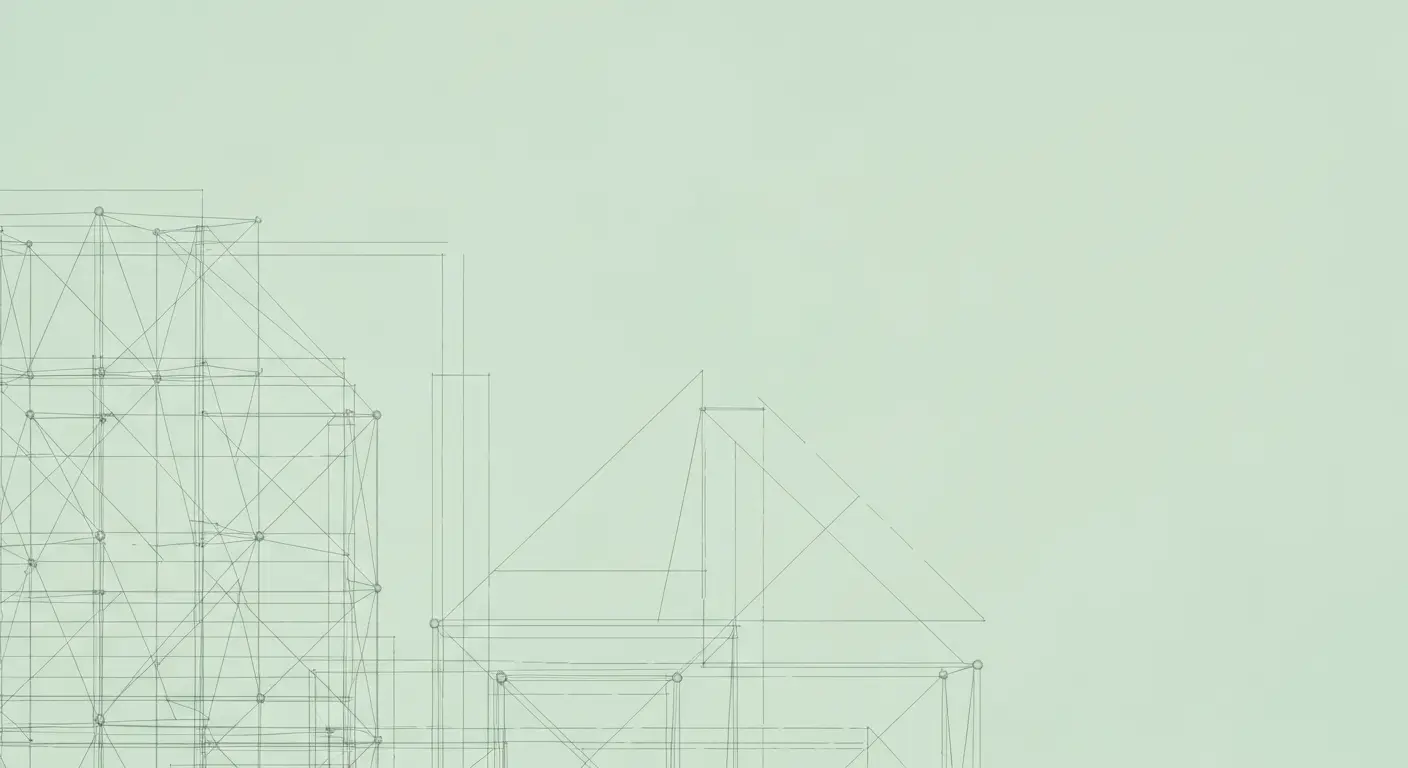 saas-magic-number-benchmarks-replace - SaasCEO.com A clean light architectural blueprint of fine measured lines and nodes on a pale, evenly lit background, edge to edge, no text, suggesting precision and structure