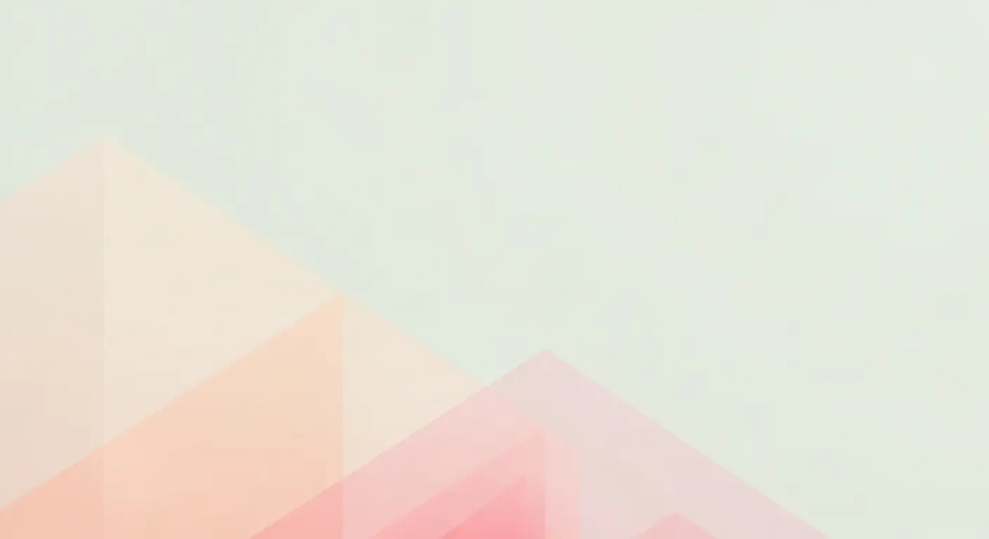 saas-magic-number-improve-replace - SaasCEO.com Soft ascending layered translucent shapes on a pale, evenly lit background, edge to edge, no text, suggesting upward improvement and efficiency
