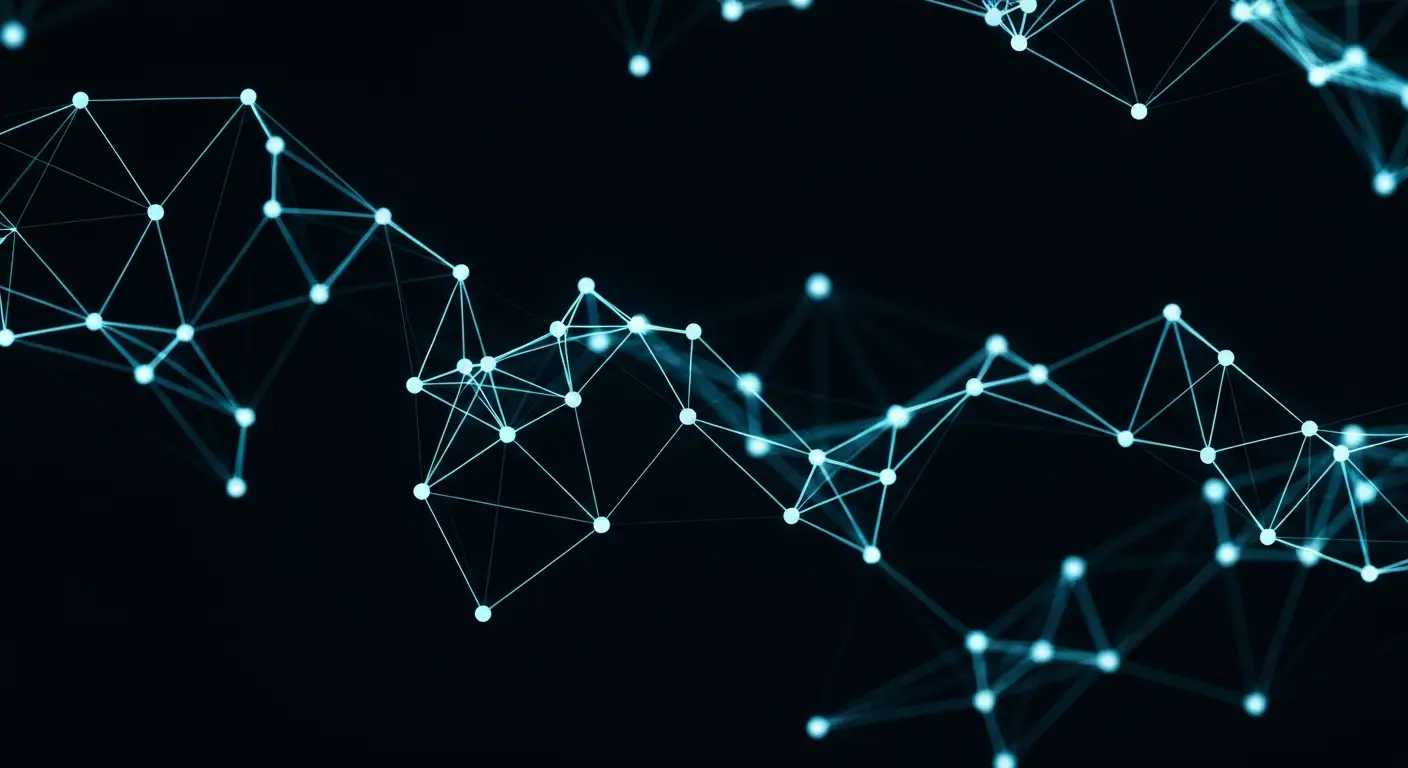saas-pricing-strategy-supp-25042-replace - SaasCEO.com 8. A Worked M ARR Example: From Pricing Decision to Enterprise Value — Interconnected nodes and flowing curves on a dark background
