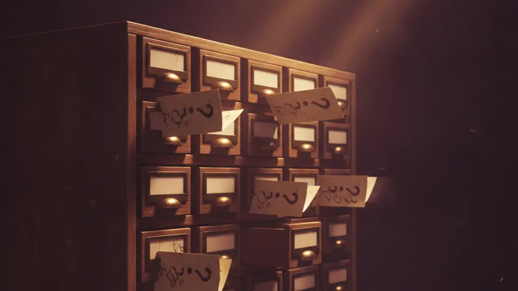 saas-quick-ratio-hero-2 - SaasCEO.com Frequently Asked Questions — An antique wooden card catalog, with several drawers slightl