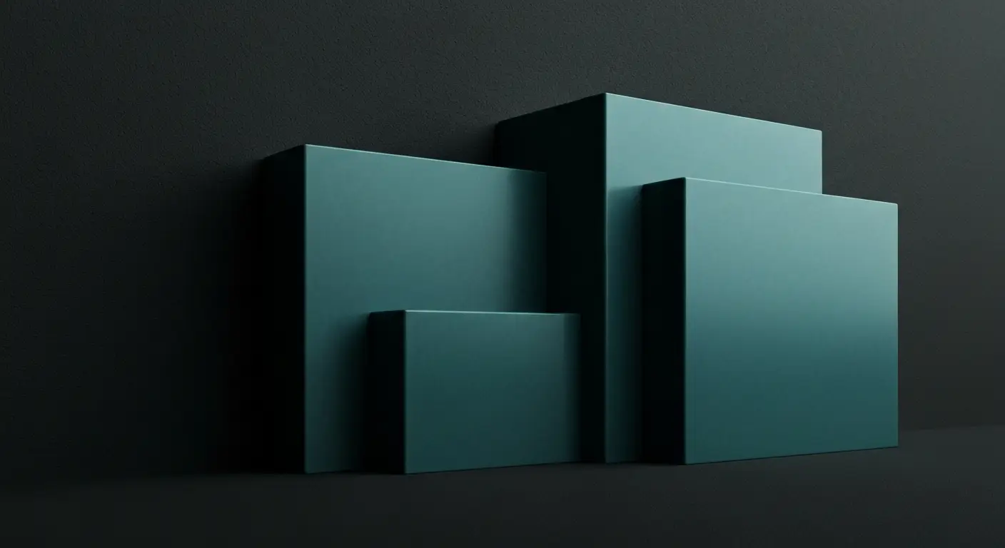 tam-slides-supp-26106-replace - SaasCEO.com TAM SAM SOM as Three Nested Quantities — Three solid translucent blocks of descending size arranged i