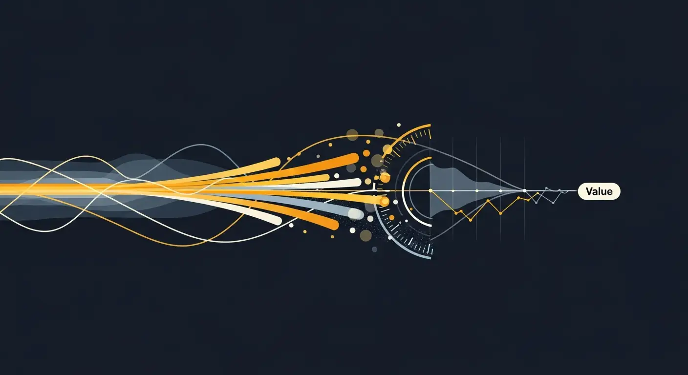 user-onboarding-hero-1 - SaasCEO.com Time-to-First-Value: The Clock You're Actually Racing — An abstract data visualization illustrating a dynamic, time-