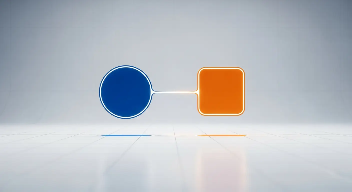 vp-sales-supp-27027-replace - SaasCEO.com VP of Sales Compensation: How to Structure the Package — A precise abstract data visualization featuring two perfectl