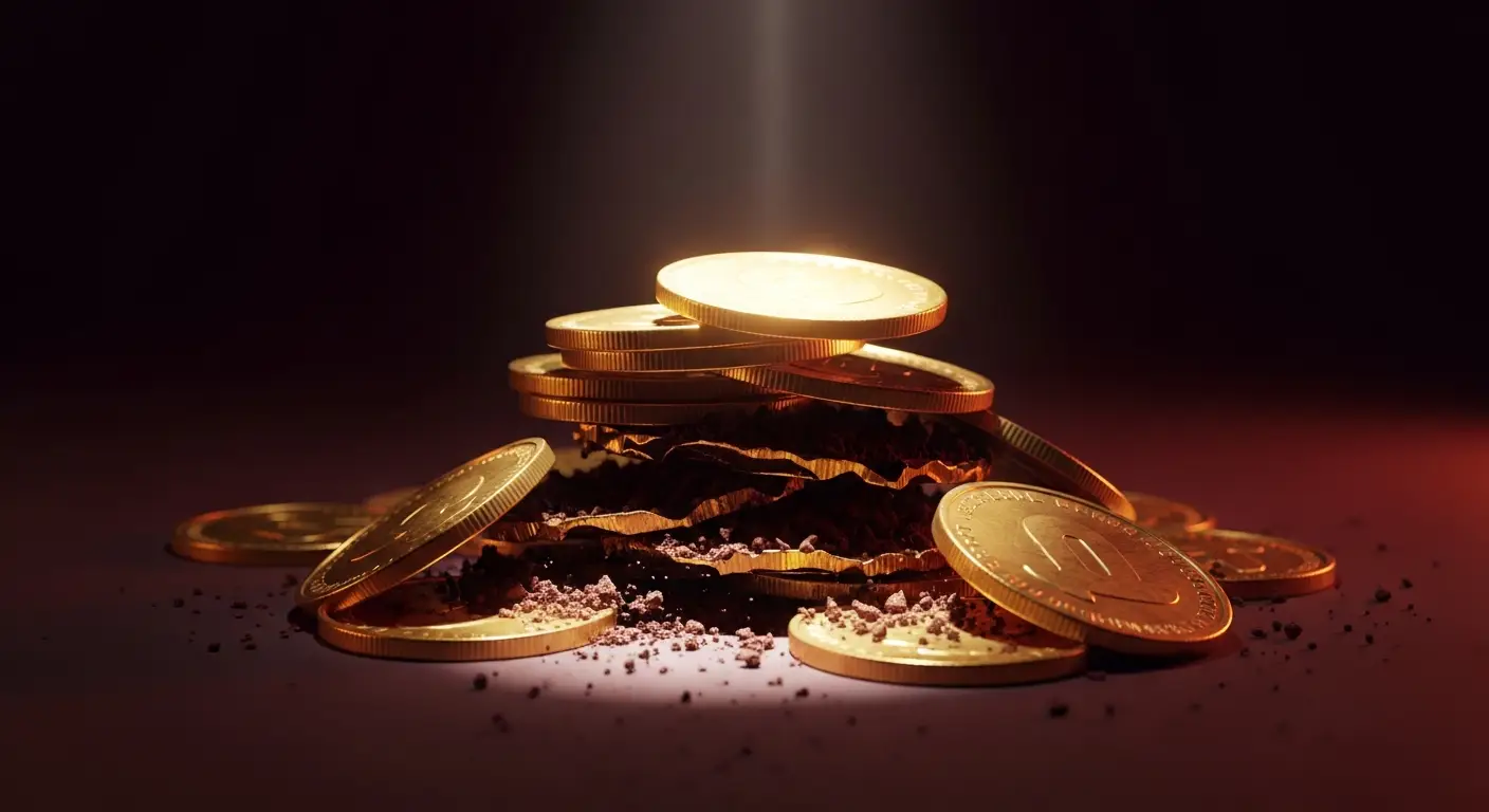 what-is-tcv-hero-2 - SaasCEO.com One-time fees inflating contract value without adding durable recurring revenue — A pile of gold coins where the top layer is bright and solid